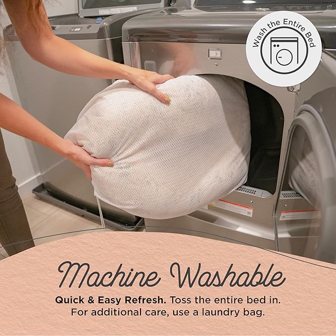 Best Friends by Sheri The Original Calming Donut Dog Bed – Washable Plush Pet Bed for Cats & Small Dogs up to 25 lbs, Shag Faux Fur, Dark Chocolate, Small (23" x 23")