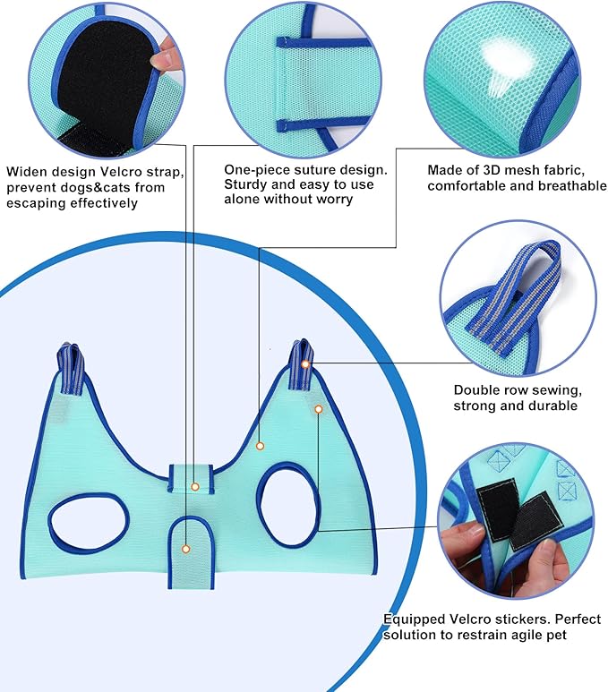 Dog Grooming Hammock,Medium - Large Hanging Harness Holder for Nail Clipping,Nail Trimming Hammock for Pet,Grooming Sling Hanger Restraint for Claw Care