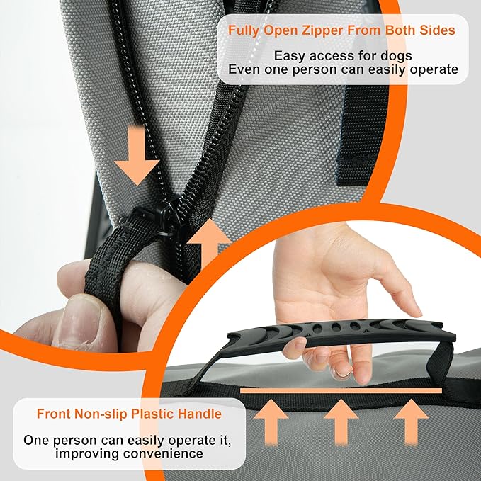 Dog Backpack Carrier, Ergonomic Pet Travel Bag, Suitable for Medium and Large Dogs, Built-in Leash and Adjustable Buckle, Ideal for Hiking and Cycling, M