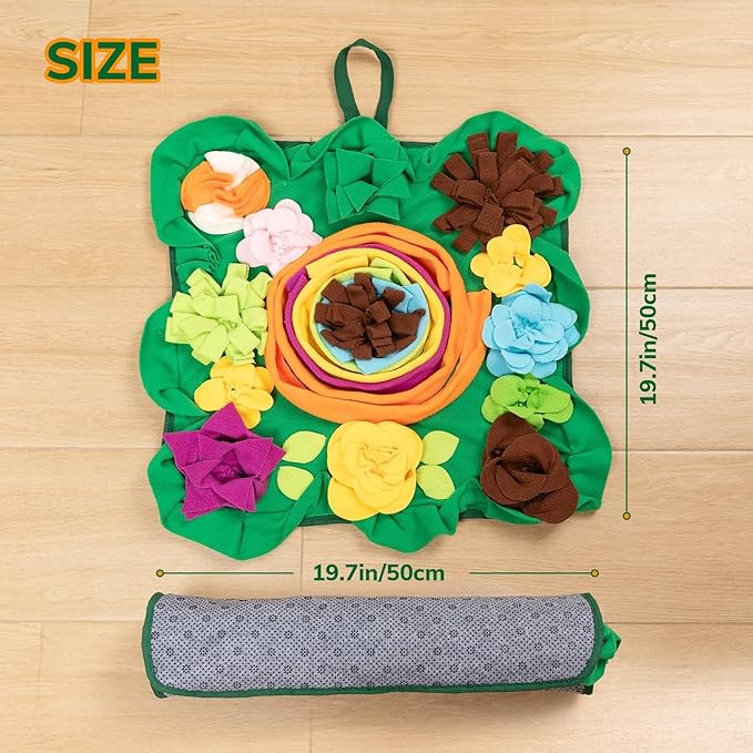 PUHOHUN Snuffle Mat for Dogs -Interactive Dog Toys to Keep Them Busy | Puppy Puzzle Slow Feeder Treat| Dog Lick Mat Enhancement