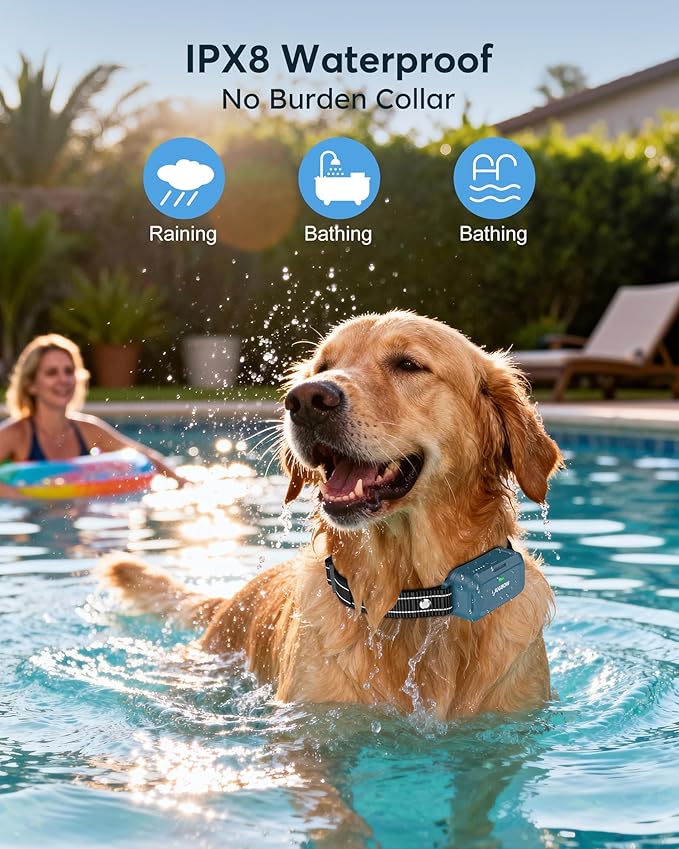 Jugbow Dog Shock Collar - 4200FT Dog Training Collar with Remote, IPX8 Waterproof Electric Collar with 4 Training Modes, Security Lock, Rechargeable e-Collar for Dogs 10-120lbs