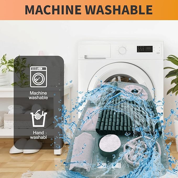 Snuffle mat for Dogs Iteractive Dog Puzzle Toy Used for Training Stress Relief This sniffing mat effectively slows your dog's eating pace. Suitable for indoor and outdoor use. Gray (26 x 17 inches)