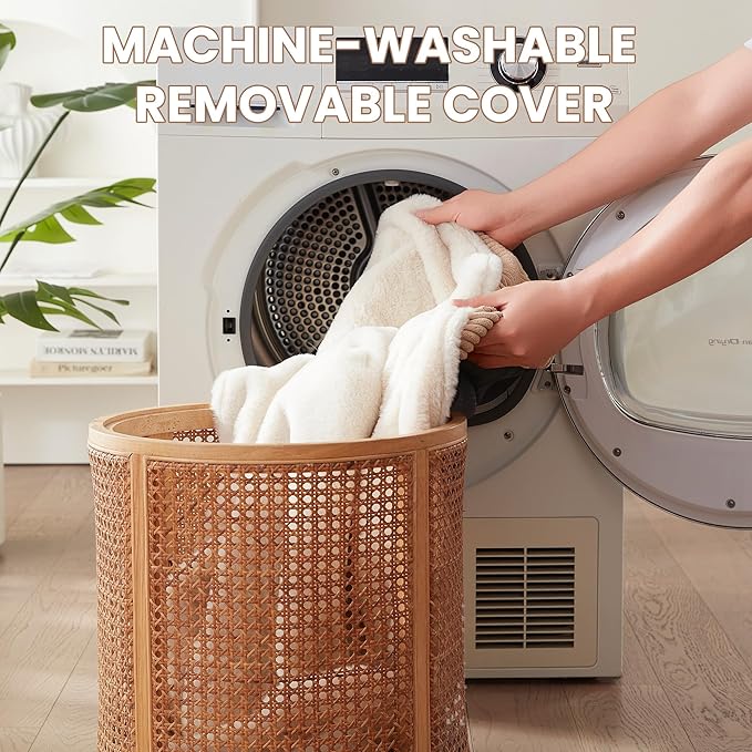 36 inches Donut Dog Bed for Large Dogs - Calming Round Pet Bed with Removable&Washable Cover, Plush Faux Fur & Corduroy, Fits Pets up to 80 lbs(Brown,Large)