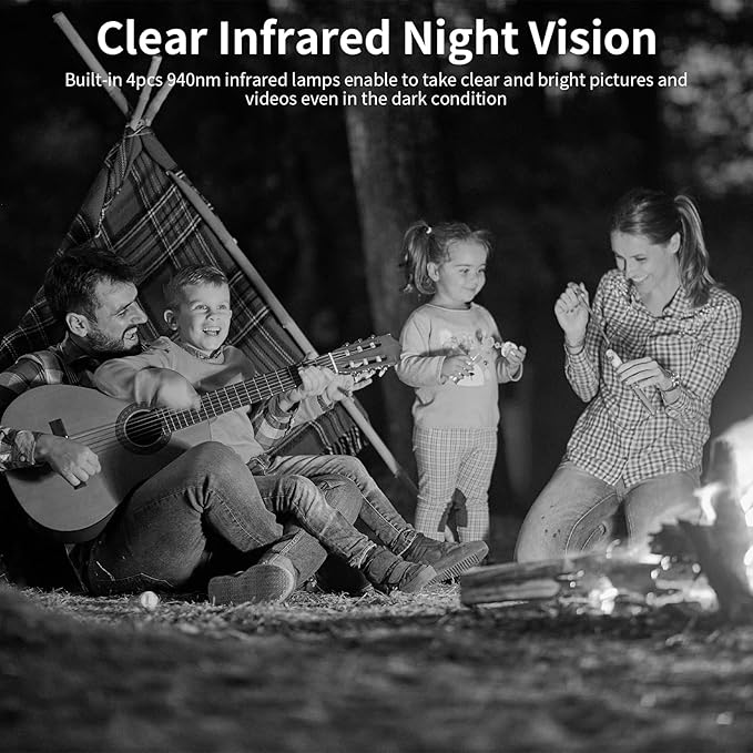 VSTARCAM 2K Mini Body Camera with Audio & Video Recording, Battery Powered POV Cam with 64G Card, Wearable Personal Portable Cameras Recorder DV, 180°Lens Rotatable with IR Night Vision for Security