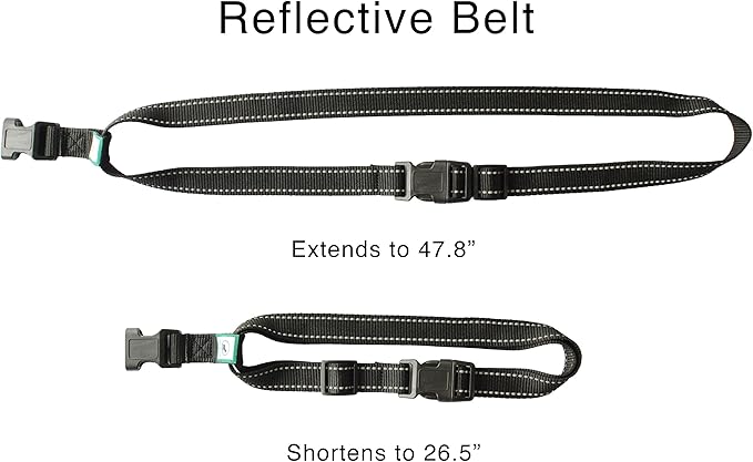 Caldwell's Pet Supply Co. Hands-Free Dog Leash, Adjustable Waist Leash for Dog Walking, Non-Bungee, Hands Free Harness, Durable and Versatile Waist Belt Leashes, Cross Body for Dogs (26" - 47")
