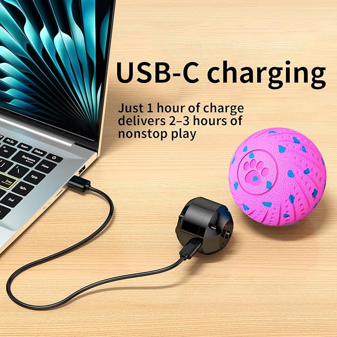 Smart Interactive Dog Toys, Activated Moving, Bouncing, Rotating Ball for Medium/Large Dogs, 2025 E-TPU Material, Motion-Activated Dog Ball to Keep Them Busy, IP54 Waterproof, Christmas Dog Gift