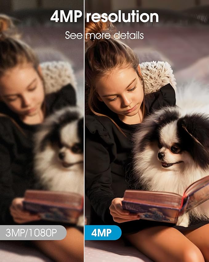 Cameras for Home Security, Pet Camera with WiFi 6&5GHz/2.4GHz, Motion Tracking Never Miss a Moment, 2-Way Audio, Night Vision, Compatible with Alexa Upgrades Your Idoor Security