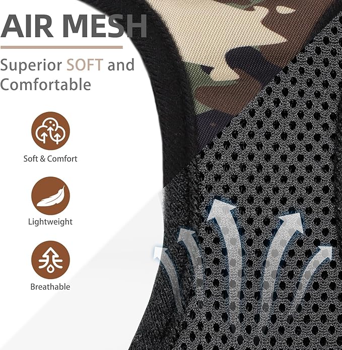 PUPTECK Dog Harness and Leash Set for Small Medium Dogs No Pull Step-in Soft Mesh Puppy Cat Vest Harnesses Reflective at Night, Camouflage, S