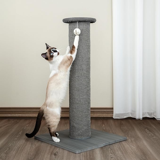 Kitty City Sisal Post Scratcher, Sisal Post (Gray)