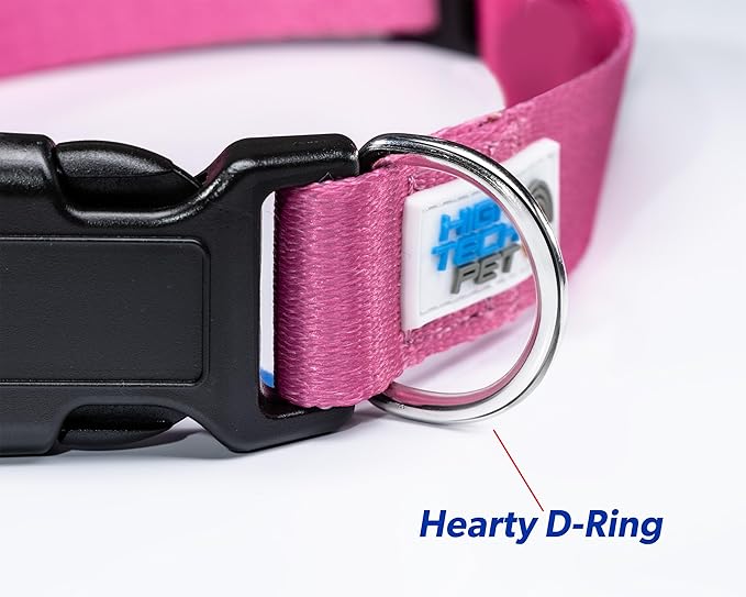 High Tech Pet MS-5 Collar with Deluxe Adjustable Strap (Pink, Large)