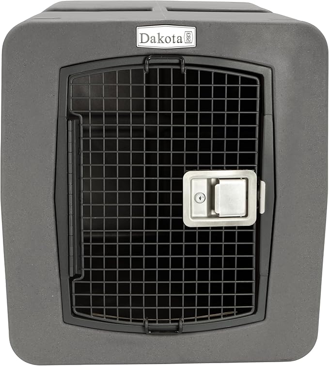 dakota283 Dakota 283 Large Kennel -Frame Door- Dark Granite