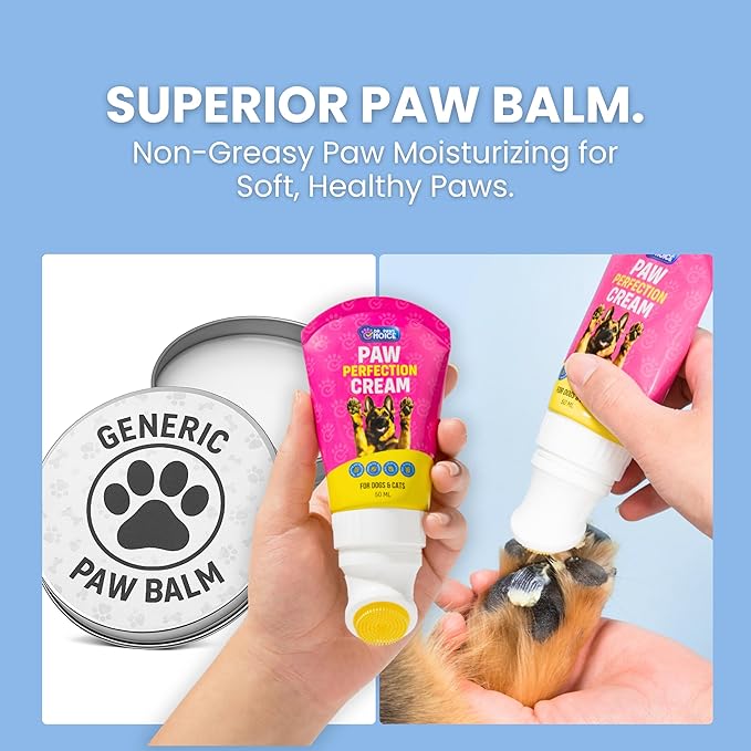 Dr. Paws Dog Paw Protector Balm Perfection Cream - Mess Free, Hydrating, Moisturizing, Non-Greasy, Lick Safe Dog Paw Balm - Premium Animal Foot Moisturizer for Soft, Healthy Paws - 50ml