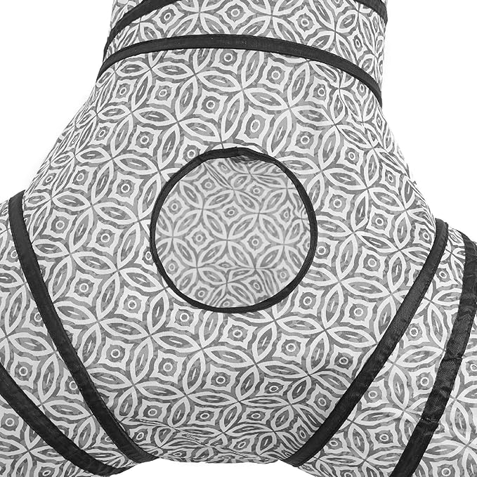 Tempcore 3-Way Collapsible Cat Tube Toys, Kitty Tunnel with Peek Hole, Ball for Cats & Kittens