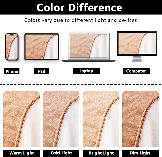 Waterproof Blanket for Couch, Leak Proof Dog Bed Blankets Reversible, Pet Throw Sofa Furniture Protector Machine Washable-68 x82,Orange+Cream