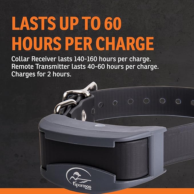 SportDOG SportHunter 1825X Remote Trainer - Long-Range Signal Unit - Quick-Charge Collar - Adjustable Training Collar - Waterproof Dog Training Gear - 1-Mile Range - Black