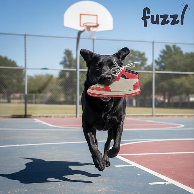 Eco Leather Sneaker Toy Natural and Tough Dog Toys - Long Lasting Chew Toys for Aggressive Chewers - Strong Dog Toy for Dogs and Puppy