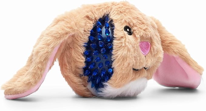 Flourish Pets 2 in 1 Multi-Layer Chew Toy for Active Dogs | Non-Toxic BPA Free Double Stitched Soft Fabric Exterior Dog Toys | Long-Lasting Dog Plush Toys – Bunny 3.5"