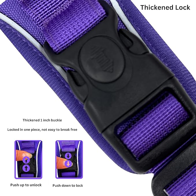 Dog Harness with Airtag Holder and Leash Set-Premium Oxford Breathable Material- Durable Reflective Airtag Dog Harness and Leash Set for Small, Medium, Large and X Large Dogs