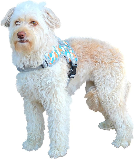 Walkin’ Warrior No Pull Dog Harness, Adjustable Straps for Custom Fit, Compatible with Dog Wheelchair, Breathable Mesh Lining for Comfort