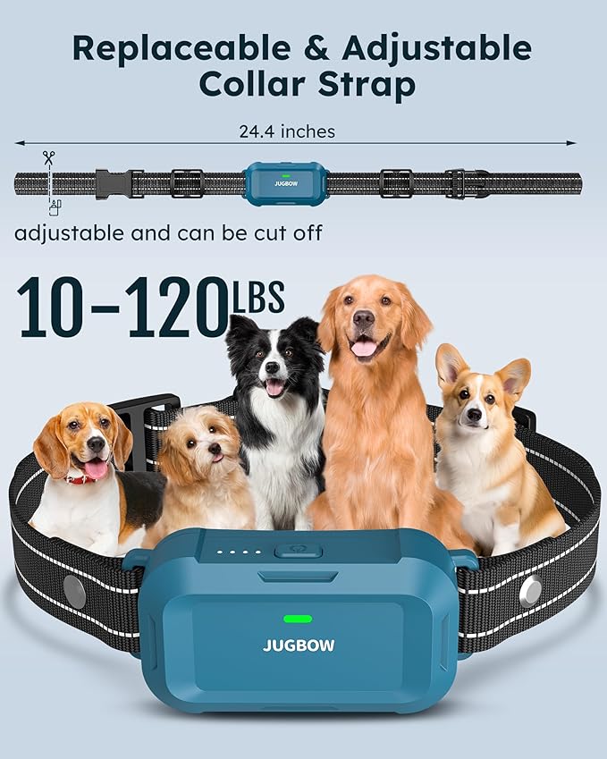 Jugbow Dog Shock Collar 2 Dogs - 4200FT Dog Training Collars with Remote, IPX8 Waterproof E-Collar for Dogs Training Rechargeable e-Collars for Large Medium Small Dogs (10-120lbs)
