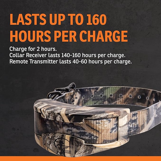 SportDOG Brand WetlandHunter 1825X Camouflage Remote Trainer - Rechargeable Dog Training Collar with Static, Vibrate, and Tone - 1 Mile Range - SD-1825XCAMO