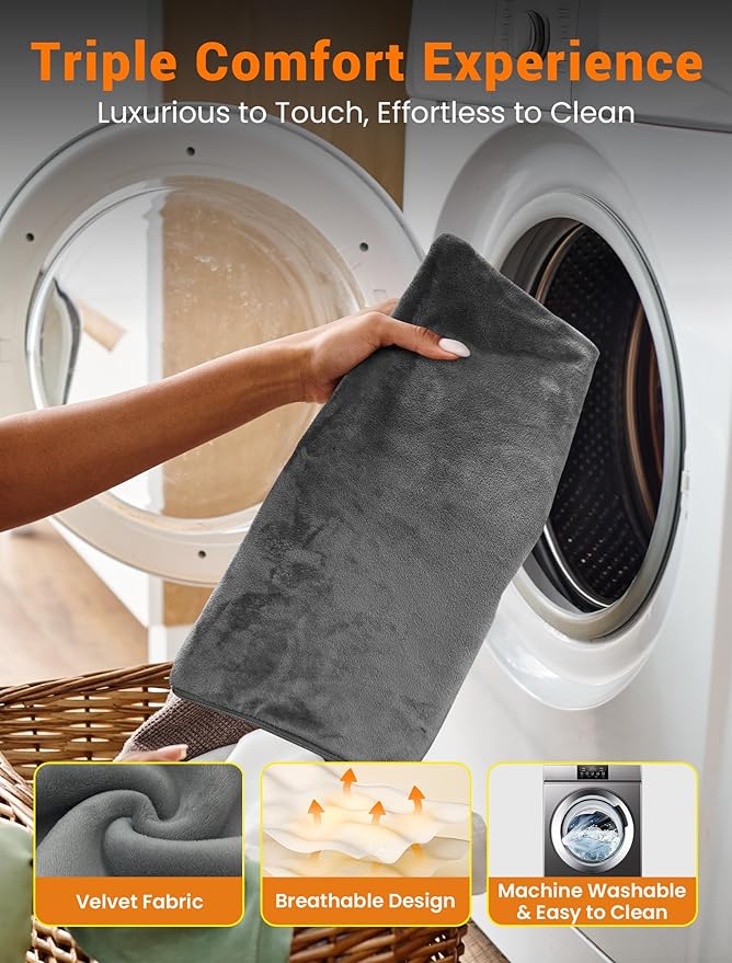 PETNF Outdoor Pet Heating Pad for Cats & Dogs, 100.4-107.6°F Auto Temp Control, Waterproof Fireproof, for Cat House/Dog Kennel/Carport, Fits Domestic & Stray Pets (Gray 15.7"X19.7")