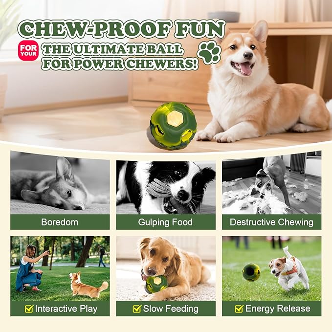 5-in-1 Frozen Dog Enrichment Toys,Interactive Dog Toys with DIY Freezable Fillable Mold,Natural Rubber,Dishwasher Safe（Small）