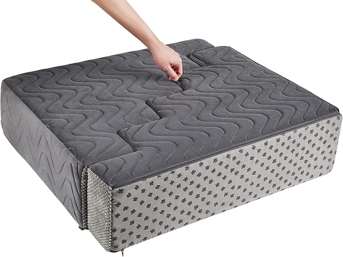 Dog Stairs for Bed, Dog Steps for High Bed, Pet Steps for Small Dogs and Cats, Non-Slip Balanced Pet Ramp Indoor