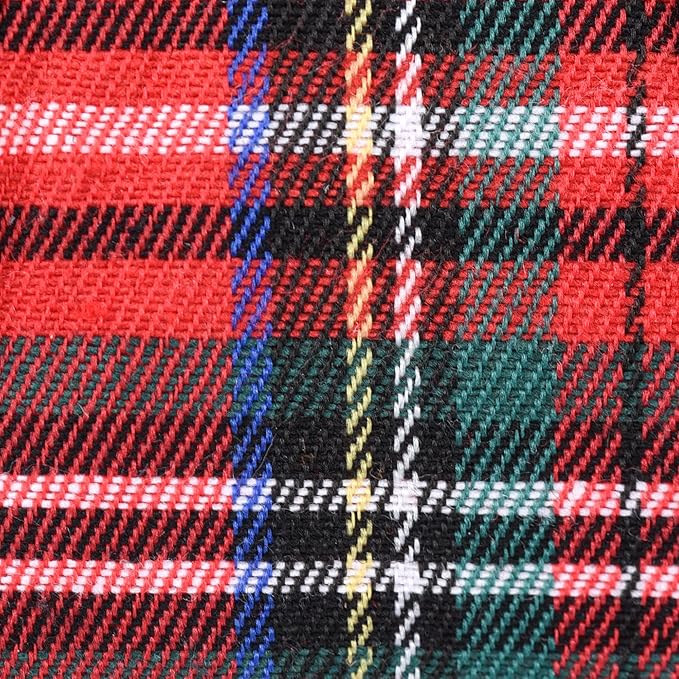 GAMUDA Small Dog Harness Collar and Leash Set, Step in No Chock No Pull Soft Mesh Adjustable Dog Vest Harnesses Plaid Reflective for Dogs Puppy Cats Kitten Rabbit (Red, M)