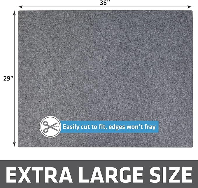 Drymate XL Original Cat Litter Mat, Contains Mess from Box, Protects Floors, Urine-Proof, Machine Washable, Soft on Kitty Paws, Absorbent, Waterproof (USA Made, Recycled Content) (29”x36”)(Light Grey)