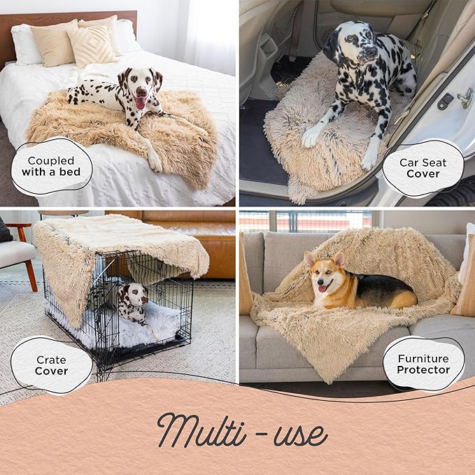 Dog Calming Bundle by Outward Hound – Includes Puzzle, Calming Chews, Plush Blanket & Chew Toys – Helps Relieve Anxiety from Fireworks, Thunderstorms, Travel & Guests – Enrichment for All Dog Sizes