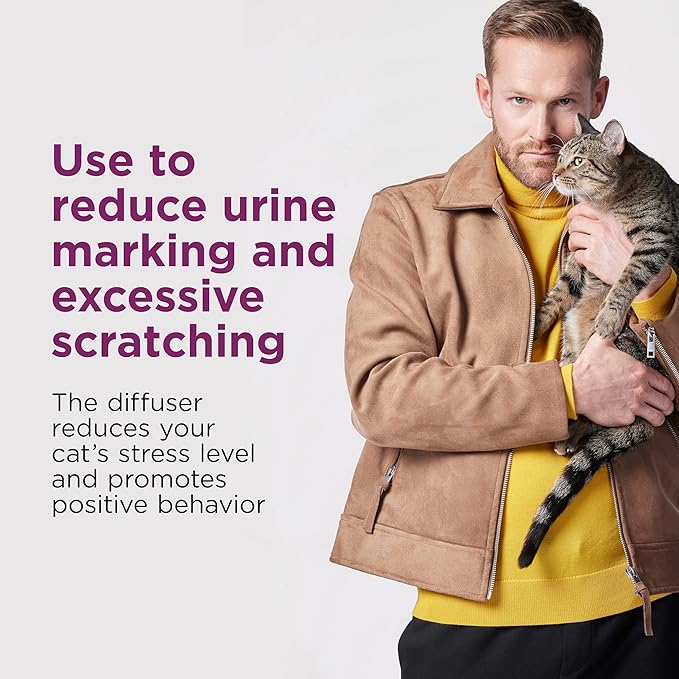 Comfort Zone 2 Pack Cat Calming Diffuser Refills; 30-day Refills; Pheromones Help Cat Anxiety