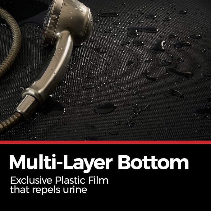 iPrimio Jumbo Cat Kitty Litter Box Trapper Mat 29x27 - Kitty Litter Mat - Mat Rug Traps and Catches Litter Through Large Holes, Multi-Layer Bottom Repels Urine, Perfect for Messy Cats