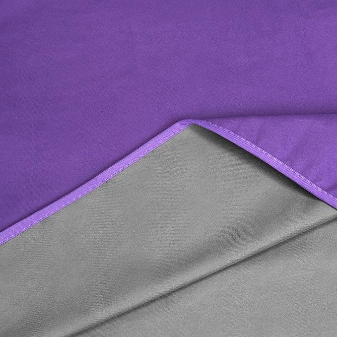 Catalonia Waterproof Blanket for Bed, Reversible Fleece Couch Sofa Furniture Protector, Leak Proof Dog Blankets, Purple