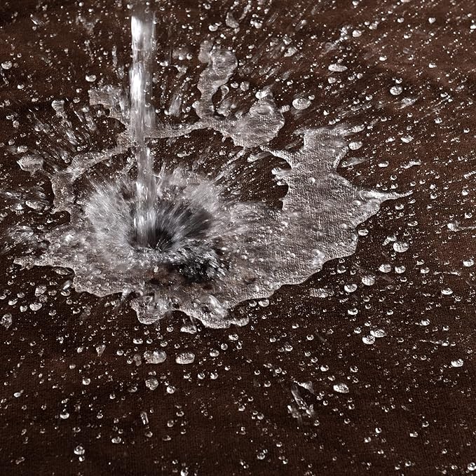 Waterproof Blanket for Bed Couch Sofa, Soft Liquid Pee Proof Pet Blanket for Dog Puppy Cat, Reversible Sherpa Fleece Furniture Protector (Brown, 50x60 inches)