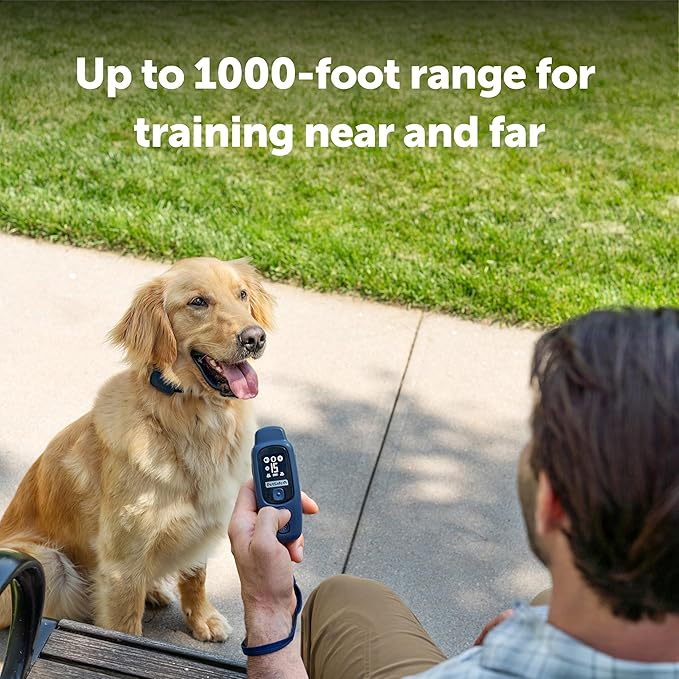 PetSafe Core Dog Trainer with Remote - Effective Dog Training - 15 Levels of Static Correction - Waterproof Collar - Rechargeable Training Collar - Compact Remote Transmitter