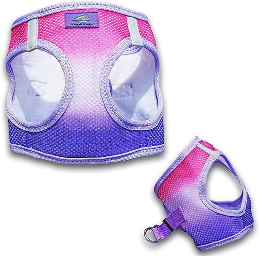Doggie Design Dog Harness - No Choke Dog Harness, Dog Vest, Mesh Polyester, Pet Harness, Simple Step in Design, Harness for Dog - Raspberry Sundae, 3XL