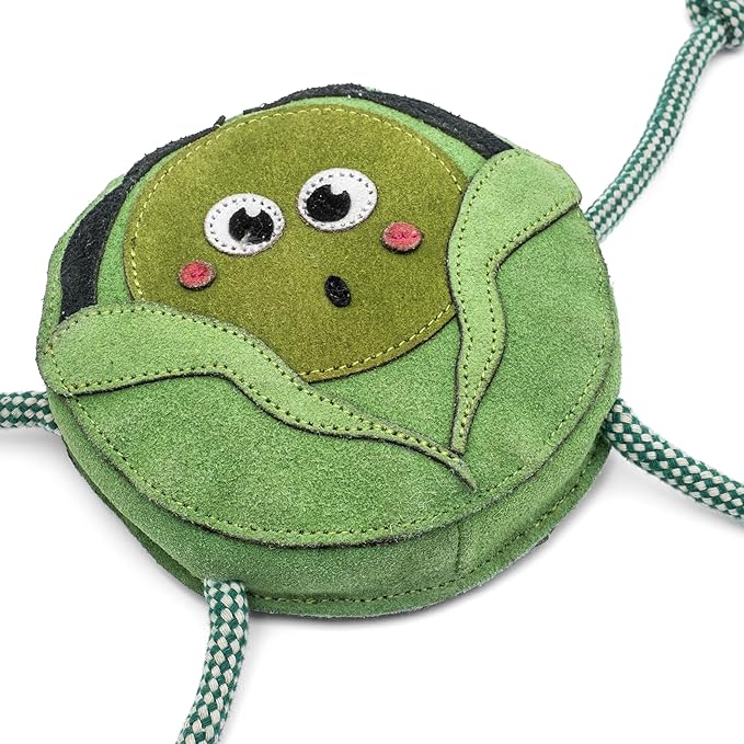 Eco Leather Super Sprout Natural and Tough Dog Toys - Long Lasting Chew Toys for Aggressive Chewers - Strong Dog Toy for Dogs and Puppy