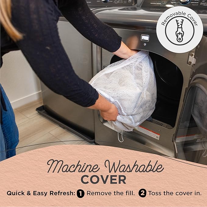 Best Friends by Sheri Soothe & Snooze Lounge Lux Memory Foam Rectangular Dog Bed, Washable, Oyster, Large 36" x 27"