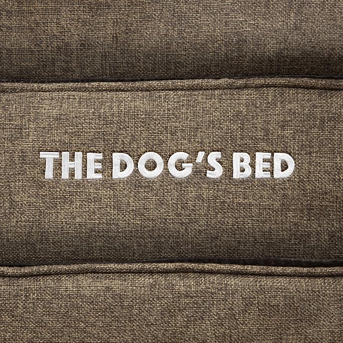 The Dog’s Bed Orthopedic Dog Bed Brown Linen Small, Veterinary Approved