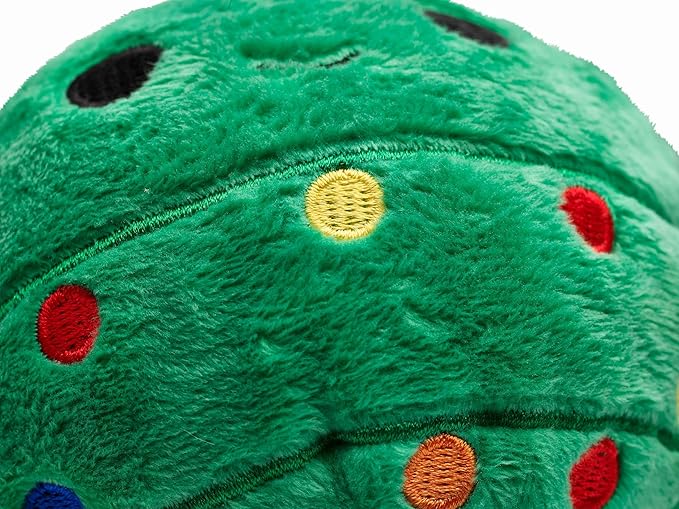 Flourish Pets 2 in 1 Christmas Multi-Layer Chew Toy for Active Dogs | Non-Toxic BPA Free Double Stitched Soft Fabric and Long-Lasting Dog Plush Toys (Christmas Tree 3.5")