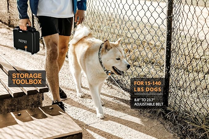 PATPET Dog Shock Collar with Remote 3/4 Mile Range Dog Training Collar Include Rechargeable Waterproof E Collar, Outdoor Training Shock Collar for Large Dogs Camouflage (15-140 lbs)