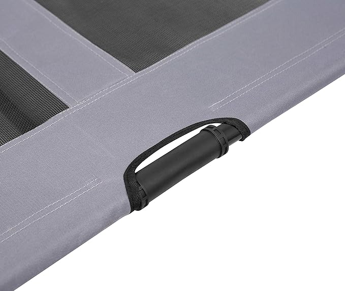 Internet's Best Dog Cot | 36 x 30 | Elevated Dog Bed | Cool Breathable Mesh | Indoor or Outdoor Use | Medium | Grey