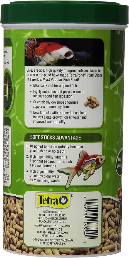 Tetra Pond Sticks, Fish Food, for Goldfish and Koi, 3.53 Ounces | Pack of 2 | Healthy Nutrition