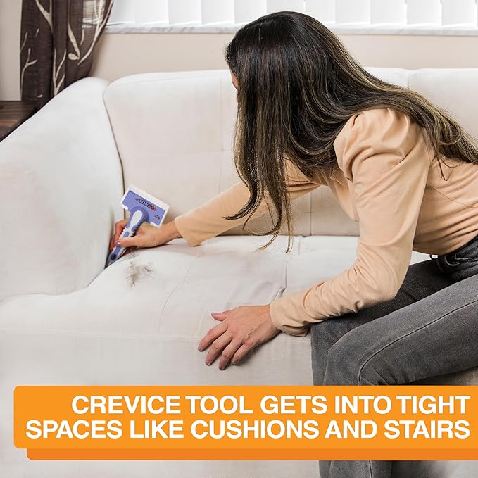 FurDozer Pet Hair Remover & Auto Detailing Tools - Cat & Dog Hair Remover for Carpets, Car Interiors, Couches, Bedding, & Pet Furniture (Purple, (3 Pack) - X6, X3 PRO, X3 MINI)