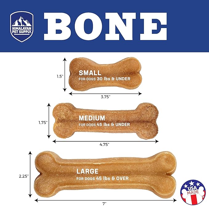 Cheese Dog Chew Bone | Long Lasting-Stain Free-Protein Rich-Low Odor | 100% Natural, Healthy & Safe | No Lactose, Gluten, Soy or Grains | for Dogs 30 lbs and Under