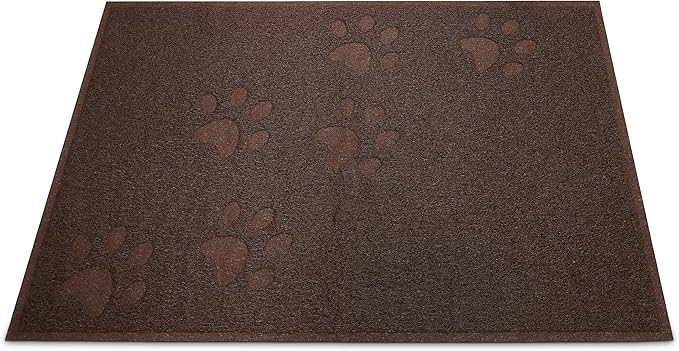 Andalus Extra Large Cat Litter Mat, Pack of 1 - Waterproof, Non-Slip & Easy to Clean Cat Litter Box Mat for Extra Efficient Pet Litter-Trapping, Brown (35” X 23”)