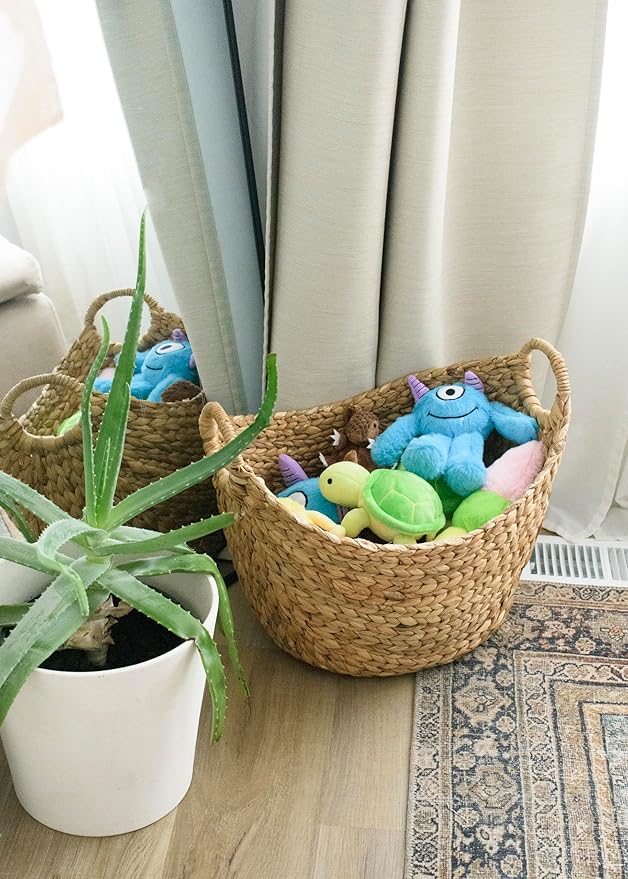 Flourish Pets 3 in 1 Multi-Layer Chew Toy for Active Dogs | Non-Toxic BPA Free Double Stitched Soft Fabric Exterior Dog Toys | Long-Lasting Dog Plush Toys – Large, Blue Monster 11"