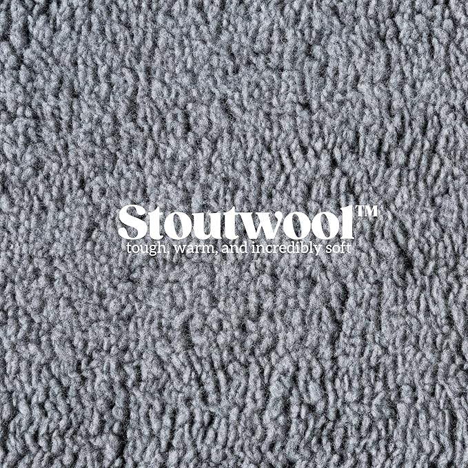 Stoutwool Indestructible Dog Bed - Round Chew Proof Dog Pad - Fluffy Pillow Bed for Aggressive Chewers - Durable - Washable - Ideal for Extra Large Breeds - 42", Charcoal