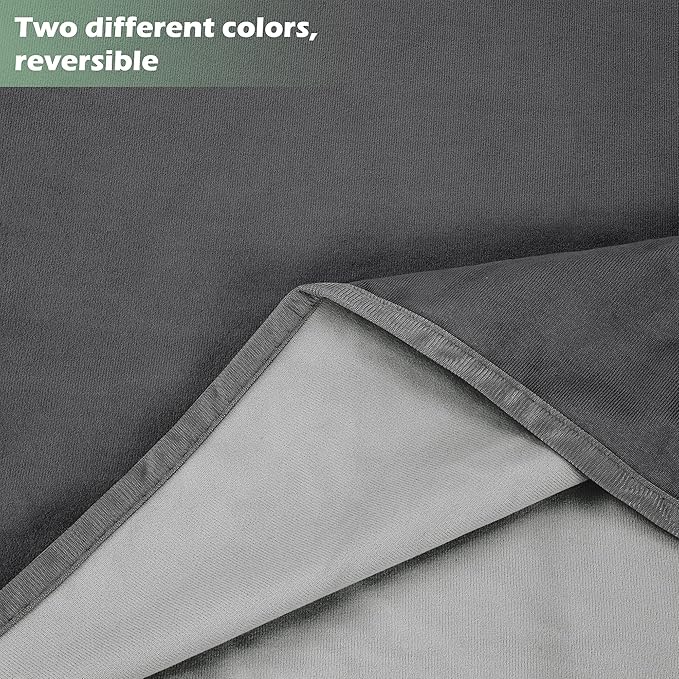 Catalonia Waterproof Blanket for Bed, Reversible Fleece Couch Sofa Furniture Protector, Leak Proof Dog Blankets, Grey